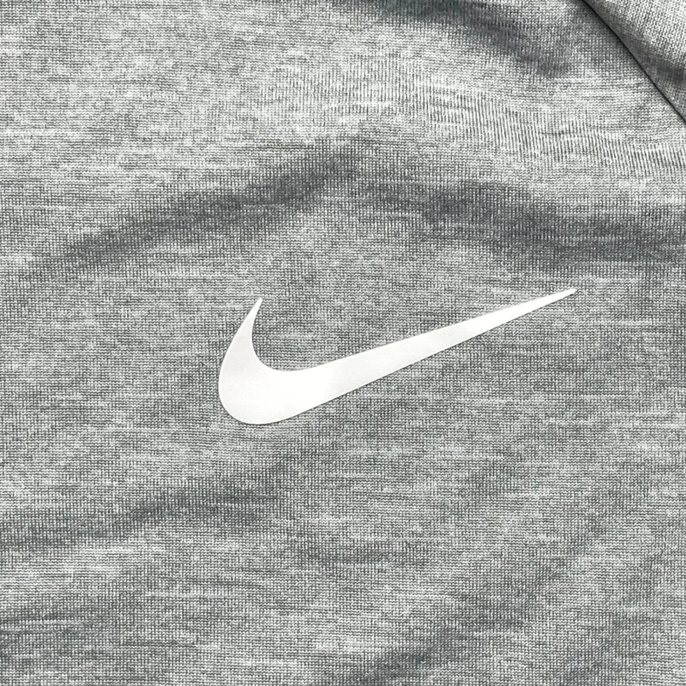 Nike‎ Swim Dri-FIT Rash Guard Mens XXL Heather Grey UPF 40+ NESSA589 090 Shirt